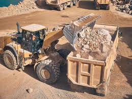 Tipper Lorry Loading Stone